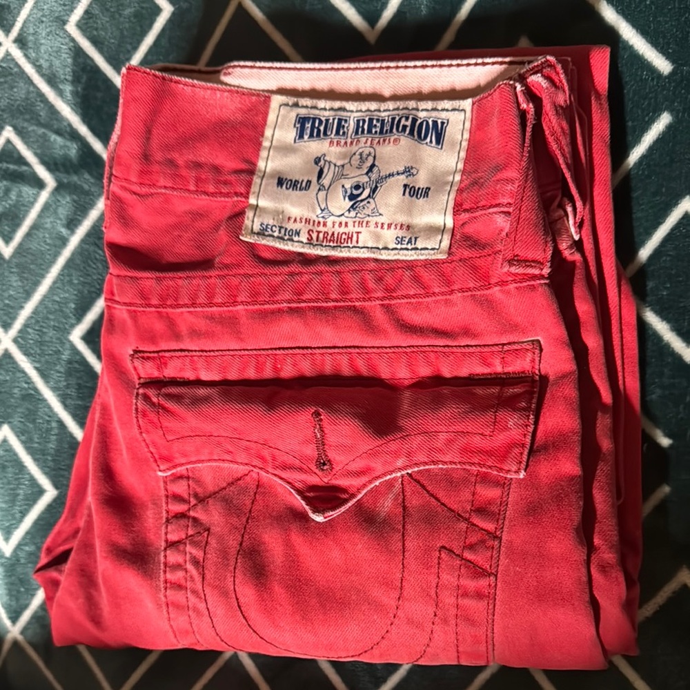 True Religion Red Jeans